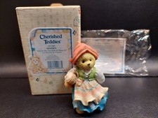 1996 Cherished Teddies 197289 Kerstin Sweden Bear Figurine