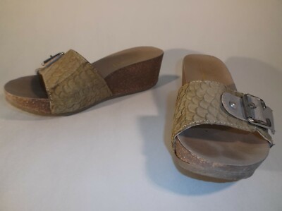 Fast wie Neu Cafe'noir Schuhe, Sandale, Sandalette, Pantolette, Klogs 36 Leder 