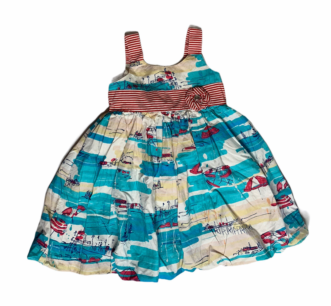 red white blue sun dress American Flag Sundress | Stars & Stripes 4th of July Dress for Women