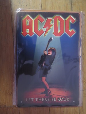 ac dc metal sign MAN CAVE brand new 30 by 20 cm | eBay