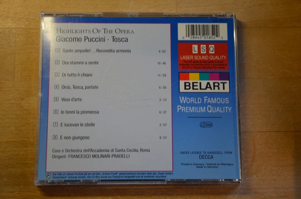 Puccini: Tosca (Highlights), Renata Tebaldi u.a. - Bild 2 von 2