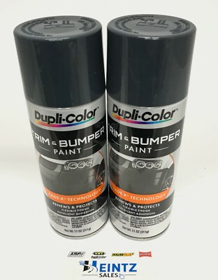 Duplicolor TB102-2 PACK DARK CHARCOAL Trim & Bumper Paint - 11 oz Aerosol