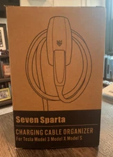 SEVEN SPARTA Charging Cable Organizer w/ Bracket for Tesla Model 3/X/S -Unopened