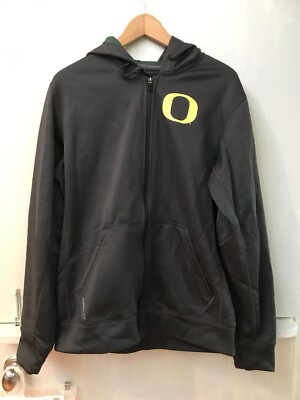 University Of Oregon Nike Therma Fit Unisex Gray Full Zip Hoodie Size S Small