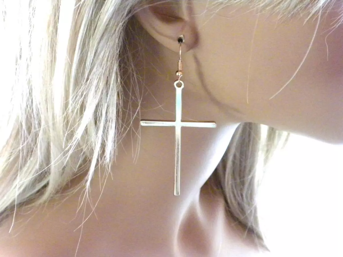 Cross earrings ebay outlet