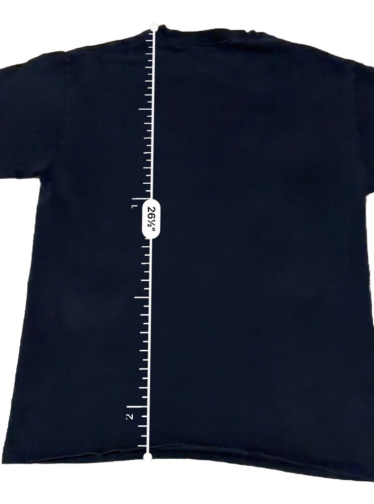 FILA T shirt nera Death Row Records logo cromato giunzione increspatura taglia media