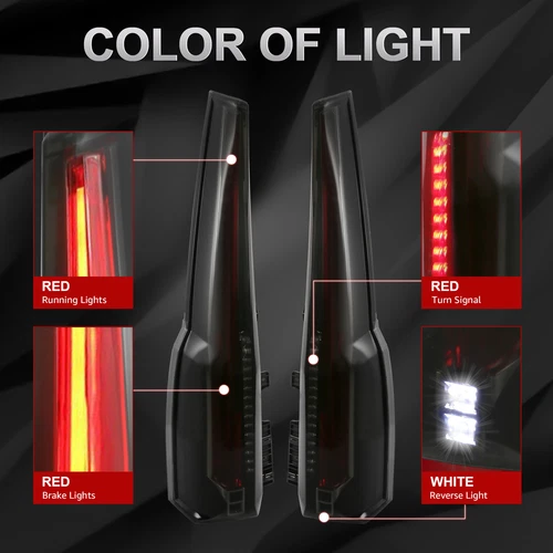 VLAND Tail Lights for 2015-2020 Chevrolet Tahoe Suburban Rear Brake Lamps LED - Picture 5 of 13