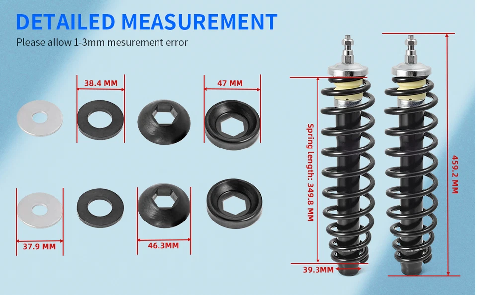 Front Shock Strut for Polaris Ranger 500 Ranger 700 2005 2006 2007 2008 2009 - Image 3 of 4