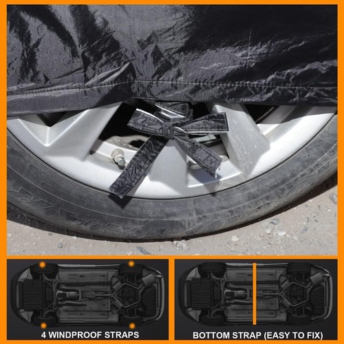 Maserati Levante Waterproof Cover with Reflective Strips - Snug Fit & Wind-Proof - Picture 9 of 9