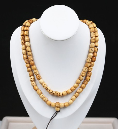 11mm skull Mala Prayer Bead 108, crystal, Buddhist, meditation Eliminate worry - Picture 2 of 2