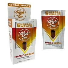 	High Tea All Natural Herbal Wraps - Mango Dream - 125 Self Rolling Wraps	