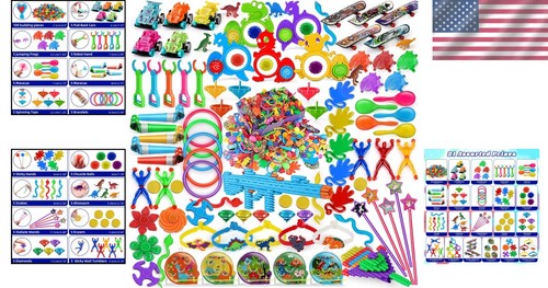 Colorful 200PCS Kids Party Favors - Perfect for Birthdays and Classroom Rewards - Picture 2 of 11