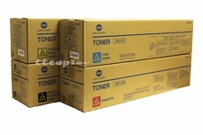 NEW Konica Minolta OEM FACTORY SEALED! TN711 FULL SET OF ALL 4 TONERS! Genuine!!