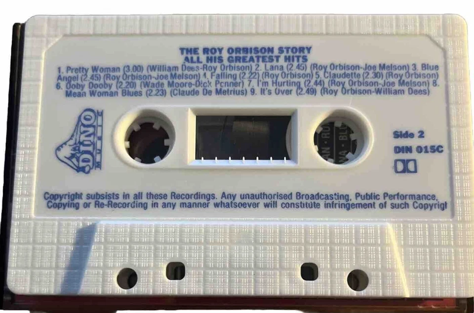 Vintage The Roy Orbison Story All His Greatest Hits 1992 Cassette Tape Rock Pop - Image 3 of 4