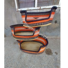 Dog Bed,Dog basket with 3 in pad,Dog Gift,Handmade Dog bed,African Basket