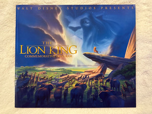 Disney, Lion King, commemorative, Original premiere Movie Program-1994
