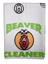 Green Beaver Cleaner After Sex Towel Gag Gift Funny Bachelorette Bachelor Party