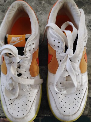 Nike Dunk Low White/ Orange Blaze 2008 Sz 6.5 mens | eBay