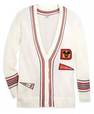 Disney 50th Anniversary Vault Collection Pennants Cardigan Sweater New L  2022