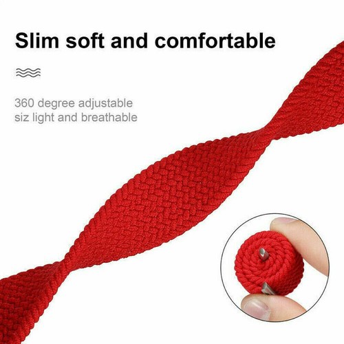 2 Pack Elastic Braided Solo Loop Strap Band Fit Apple Watch Series 7 6 SE 5 4 3 - Picture 6 of 20