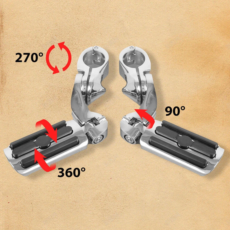 1.25" Highway Foot Peg Pedal For Harley-Davidson Touring Road -High Quality - Изображение 4 из 4