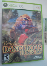 Xbox 360 Cabela's Dangerous Hunts 2009 (Case, disc, instructions)