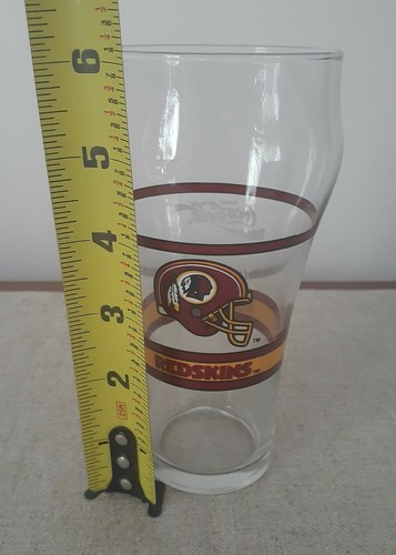 Redskins Super Bowl Soda Fountain Vintage Glass Coca Cola NFL Football Team - Picture 7 of 7