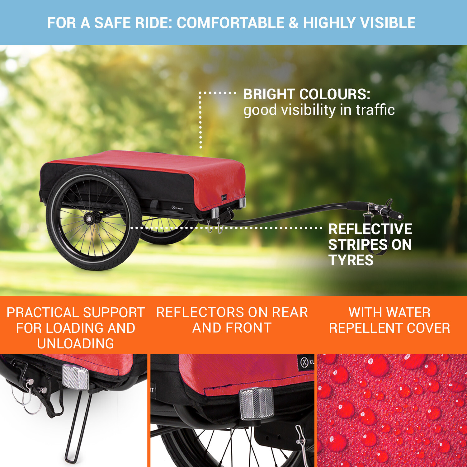 Bike Cargo Trailer Bicycle Tag Along Attachment Foldable Luggage Storage Red eBay