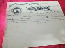 Antique  Ephemera Letterhead Billhead WHEELER & WILSON SEWING MACHINES 1898