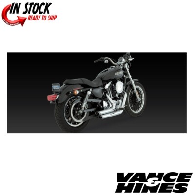 Vance & Hines Chrome Shortshots Staggered Exhaust for 2004-2013