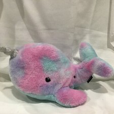 FAO Schwarz Glow Brights Toy Narwhal Plush with LED Lights and Sounds