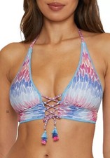Becca by Rebecca Virtue Halter Bikini Top Joshua Tree Multi Sizes NWT