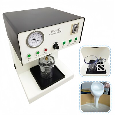 500ml Lab Vacuum AGAR Mixer Vacuum Pump Gypsum Mixing Machine 110V