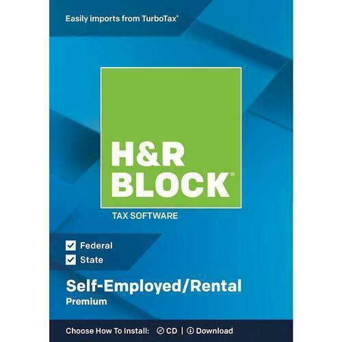 H&R Premium Self Employed/Rental 2018 Oprogramowanie podatkowe Fed/State Turbo Schedule - Zdjęcie 1 z 1