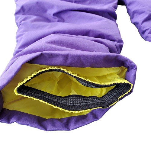Lands End Kinder Kleinkind 2T Squall Grow-a-Longs Schneelätzchen lila/Neongelb - Bild 7 von 12