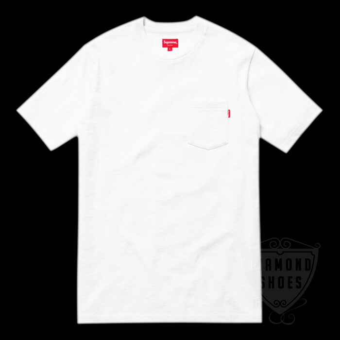 BRAND NEW SS18 SUPREME S/S POCKET TEE XL WHITE SMALL BOX LOGO | eBay