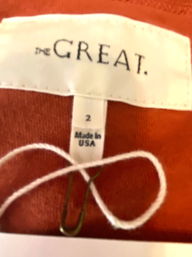 The Great U Neck Tee Size 2 In Terracotta New With Tags Size M - Picture 8 of 11