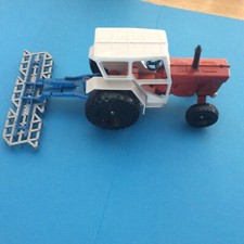 LONE STAR  Diecast tractor, With  Rack 1978.