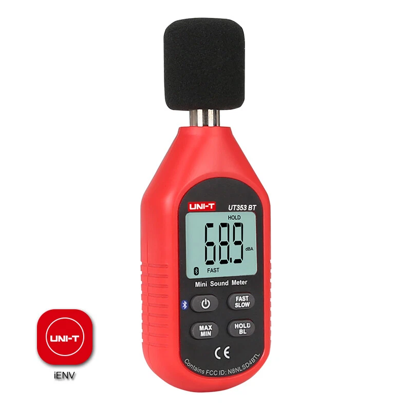 UNI-T Bluetooth Digital Sound Level Meter Decibel Noise Monitor 30-130dB UT353BT - Image 3 of 4