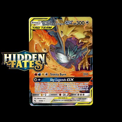 Pokemon Cards! Hidden Fates - Holo/Reverse Holo GX Shiny Rare Choose Your Card!
