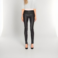 Helmut Lang Patina Lamb Stretch Leather Legging Pants Glam Size 4 $995 EUC NEW