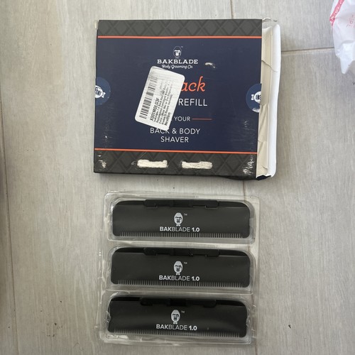 3er Pack Klingennachfüllpackung für BAKBLADE 1.0 Rücken- und Körperrasierer