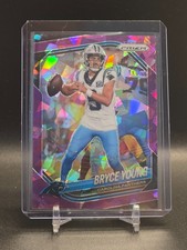 BRYCE YOUNG 2025 Panini Prizm Football #5 Panthers PURPLE ICE PRIZM /225