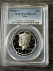 2008-S SILVER US Kennedy Half Dollar 50c .50 PCGS PR69 DCAM Proof Deep Cameo Gem