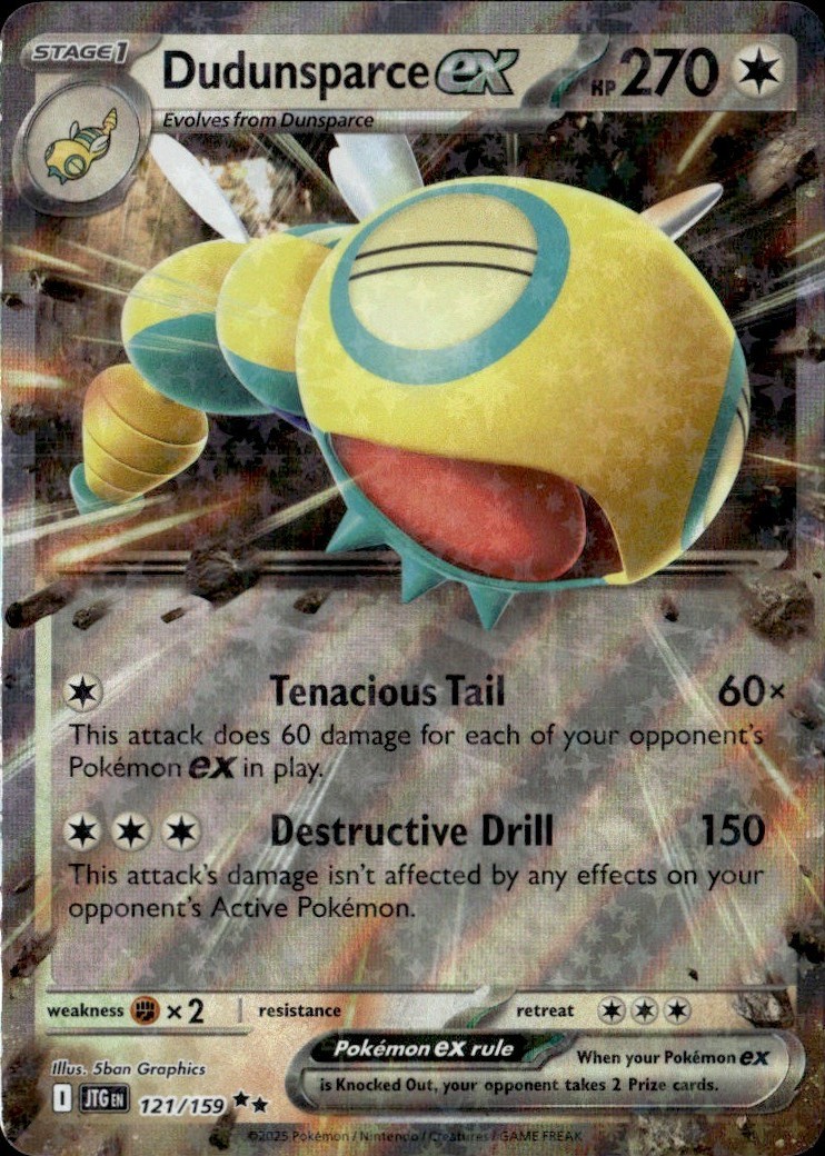 Dudunsparce ex Double Rare JTG SV09: Journey Together 121/159 LP-NM