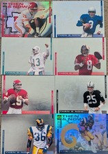 1994 COLLECTOR'S CHOICE FOOTBALL COMPLETE THEN AND NOW SET OF 8 CARDS 💥