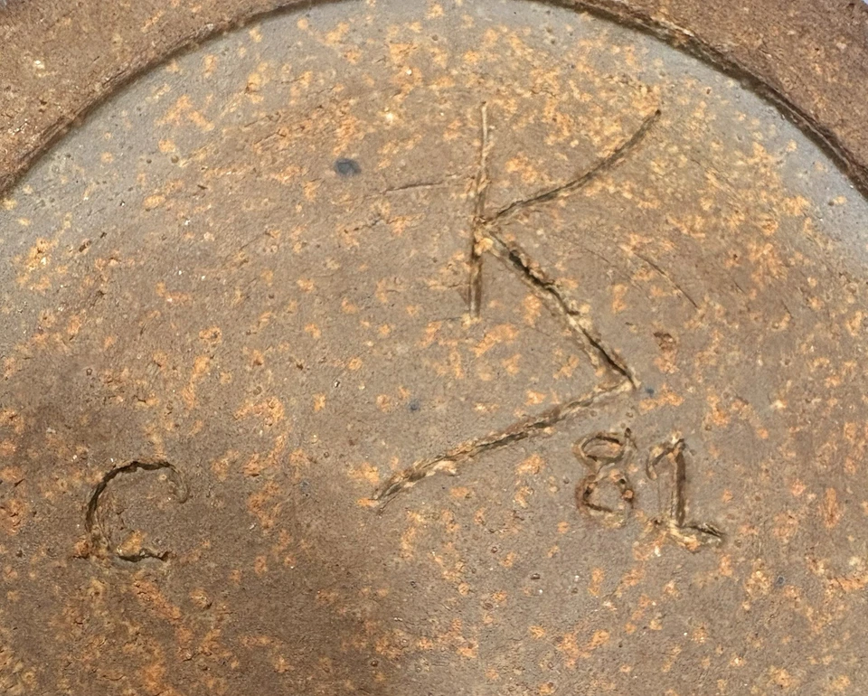 1981 Signed CK Ceramic Bowl Handmade Studio Pottery - Image 2 of 4