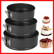 Elegante Runde Springform Backform Set - 20/22/24 cm, Antihaft und Auslaufsicher