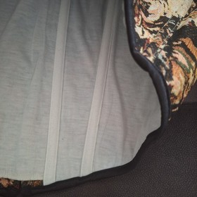 Scarlet Darkness Renaissance Corset Cottagecore Boned Tapestry Vest Womens 16