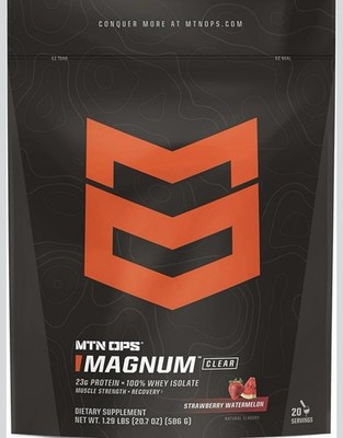 MTN OPS Magnum Clear 100% Whey Protein Powder Isolate 23g Per Serving Low Carb